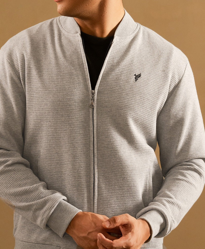 Grey Slimfit Polo