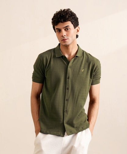 Forest Green Resort Rugby Shirt