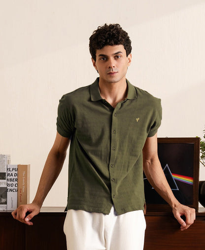 Forest Green Resort Rugby Shirt