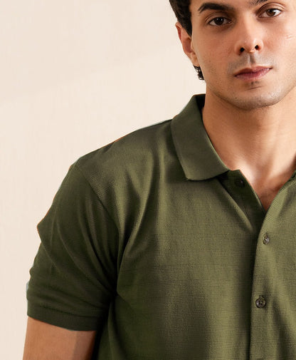 Forest Green Resort Rugby Shirt