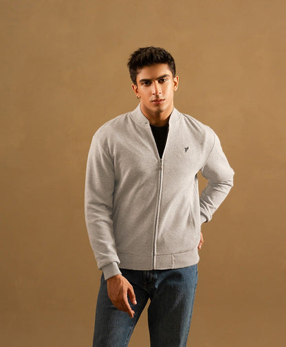 Grey Slimfit Polo