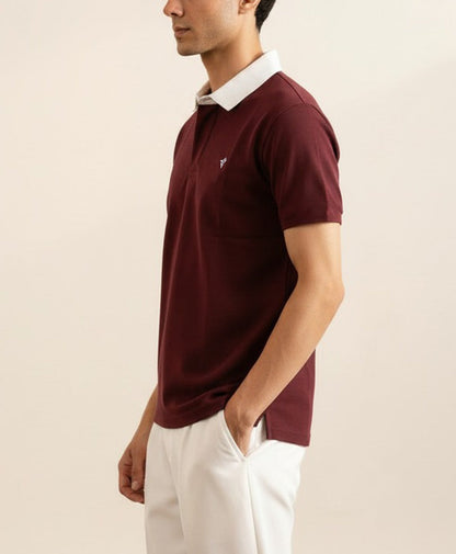 Maroon Resort Rugby Shirt